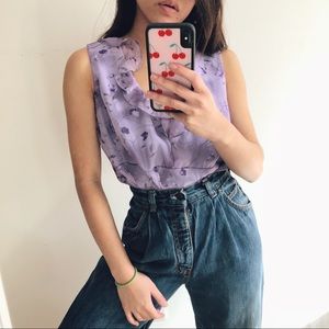 Precious Purple Frilled Tank